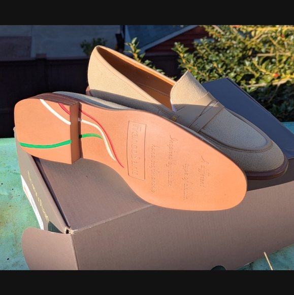 NIB Franco Sarto Penny Loafers Cream - Picture 3 of 3